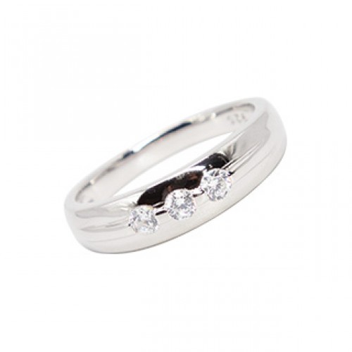 925 silver ring - cz (gr: 6.5 -7-7.5) SIM70-5